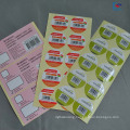 High temperature glossy lamination art paper security warning label stickers customs printing